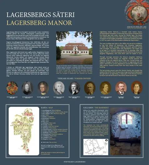 Mängder av information på engelska om Lagersbergs säteri.